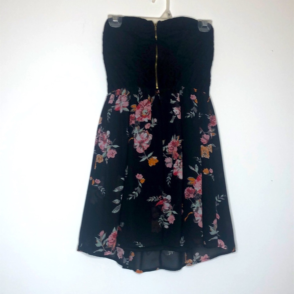 Floral Strapless Dress